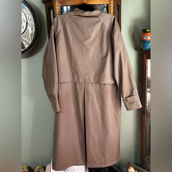 Women’s L.L.Bean Trench Coat Size Large - Picture 6 of 9